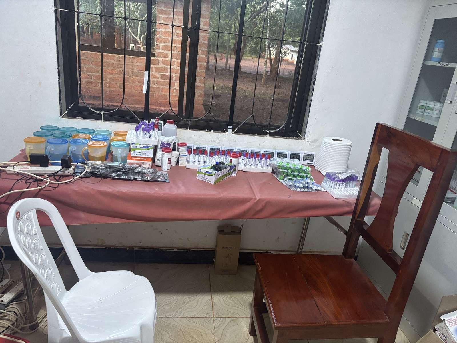 Field data and sample collection station